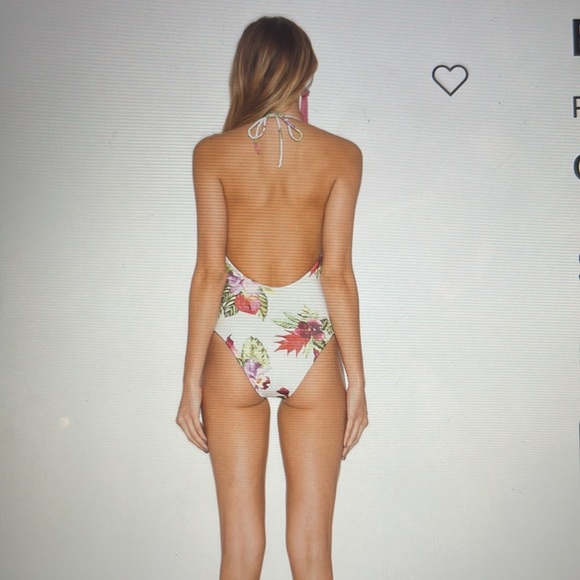 Privacy Please womens ‘Elouise’ one piece swimsuit ‘white floral’ revolve sz Med - Picture 3 of 7